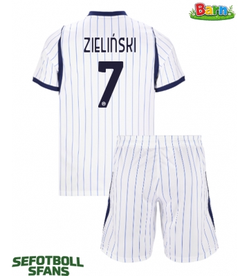 Inter Milan Piotr Zielinski #7 Bortaställ Barn 2026-27 Kortärmad (+ Korta byxor)